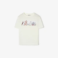 Thomas Bear and Friends Cotton T-shirt in Chalk white | Burberry® Official