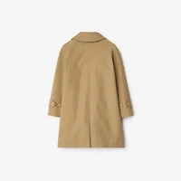 Cotton Hooded Car Coat in Sand | Burberry® Official