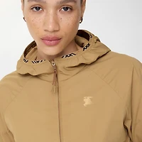 Stretch Nylon Hooded Jacket in Beige - Women | Burberry® Official