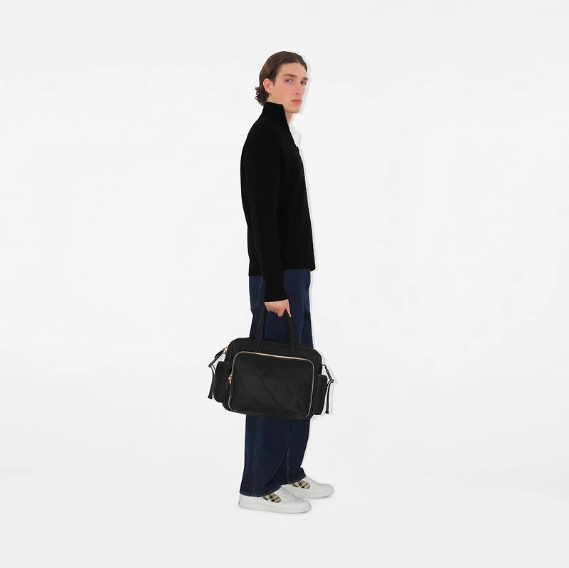 Quilted Nylon Baby Changing Bag in Black - Children | Burberry® Official