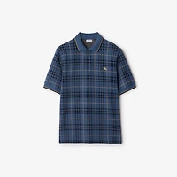 Check Cotton Polo Shirt in Bay blue - Men | Burberry® Official