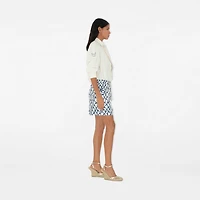 Knot Silk Shorts in Pool - Women | Burberry® Official