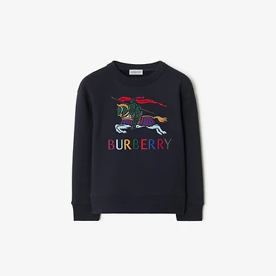 EKD Cotton Sweatshirt in Navy | Burberry® Official