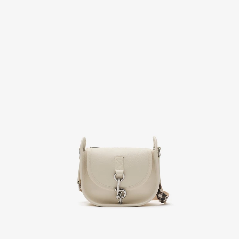 Mini B Clip Messenger Bag in Soap beige - Women | Burberry® Official