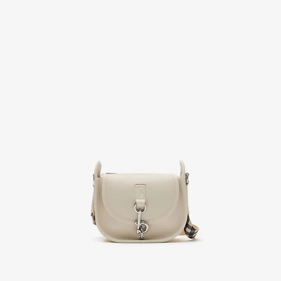 Mini B Clip Messenger Bag in Soap beige - Women | Burberry® Official