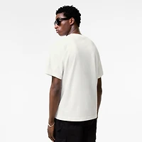 Check Flag Cotton T-shirt in Chalk white - Men | Burberry® Official
