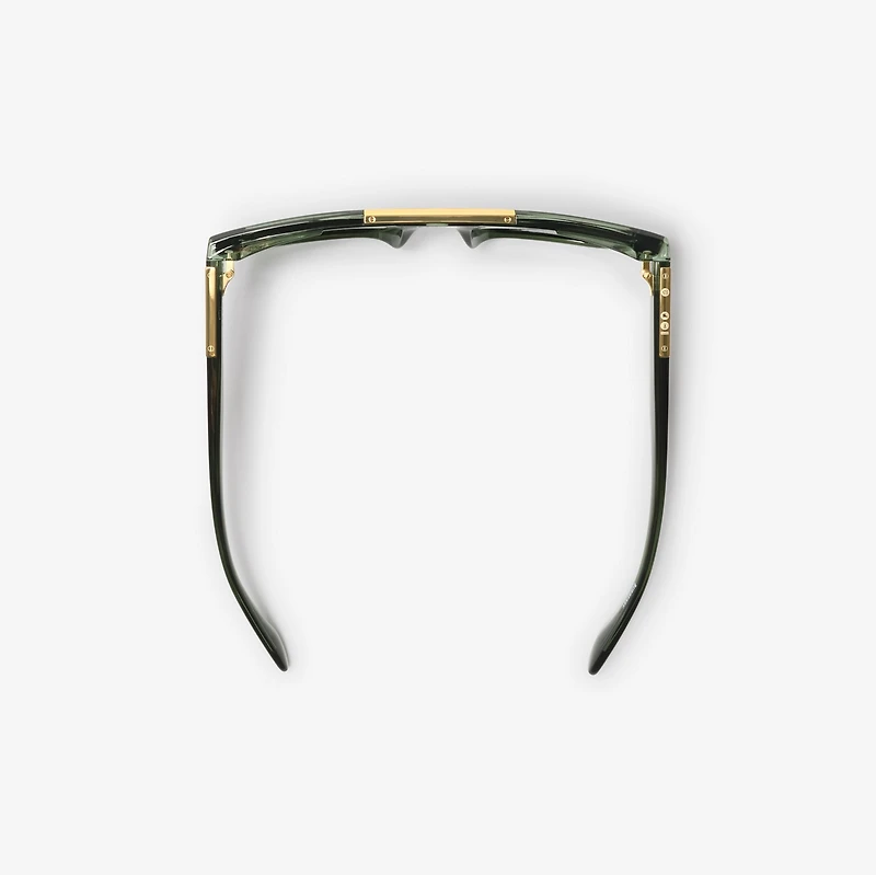 Classic Rectangular Sunglasses​ in Khaki - Men | Burberry® Official