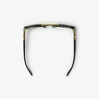 Classic Rectangular Sunglasses​ in Khaki - Men | Burberry® Official