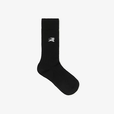 Wool Blend Socks in Black | Burberry® Official