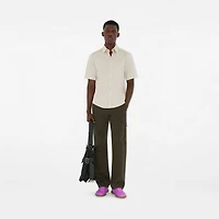 Slim Fit Cotton Poplin Shirt in Sail - Men | Burberry® Official