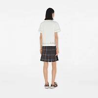 B Heart Cotton T-shirt in Chalk white - Women | Burberry® Official