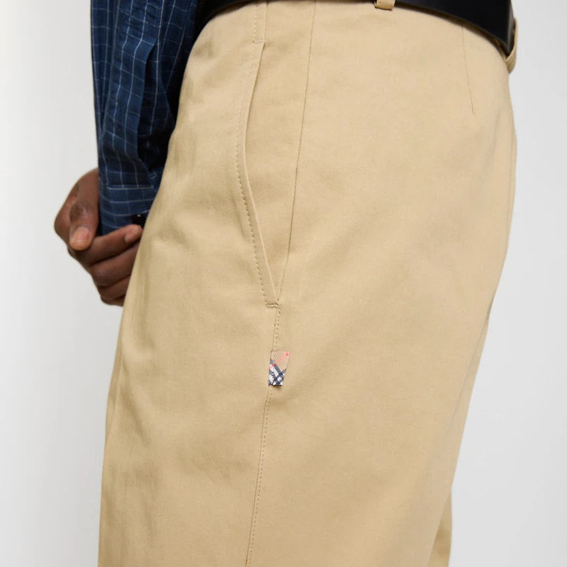 Cotton Twill Chinos in Hamper beige - Men | Burberry® Official