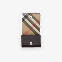 Pop Check AirPod Case​ in Peat brown/sand beige - Men | Burberry® Official