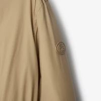 Short Hooded Nylon Coat in Flax beige - Women | Burberry® Official