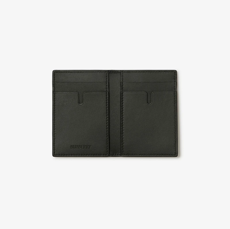 City Check Folding Card Case in Iron grey - Men, Cotton, Technical | Burberry® Official