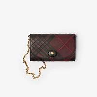 Highlands Chain Strap Wallet​ in Fig purple - Women | Burberry® Official