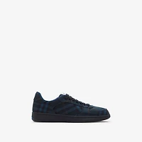 Check Terrace Sneakers in Midnight - Men | Burberry® Official