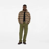 Gabardine Cargo Trousers in Wreath green - Men | Burberry® Official