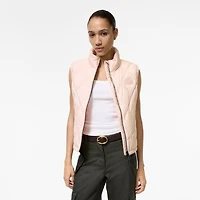 Checker-tape Quilted Nylon Cheswick Gilet in Compact pink - Women | Burberry® Official