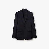 Wool Tailored Jacket in Dark navy - Men | Burberry® Official