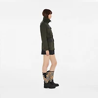 Rubber Marsh Stamp High Boots​ in Black - Women | Burberry® Official