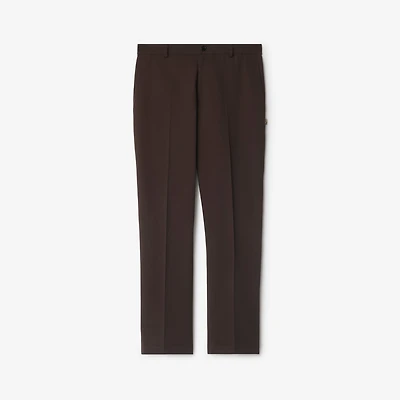 Cotton Chinos in Clove brown - Men | Burberry® Official