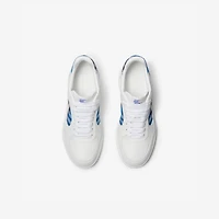 Leather and Check Terrace Sneakers​ in White/hyacinth - Men | Burberry® Official