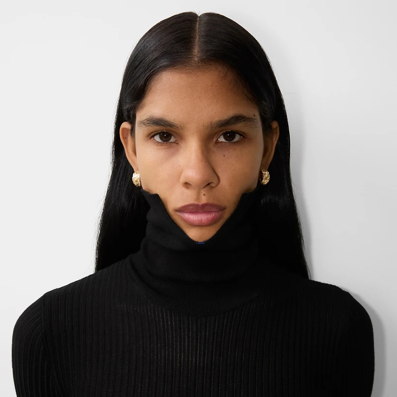 Shield Infinity Hoop Earrings in Gold/clear - Women | Burberry® Official