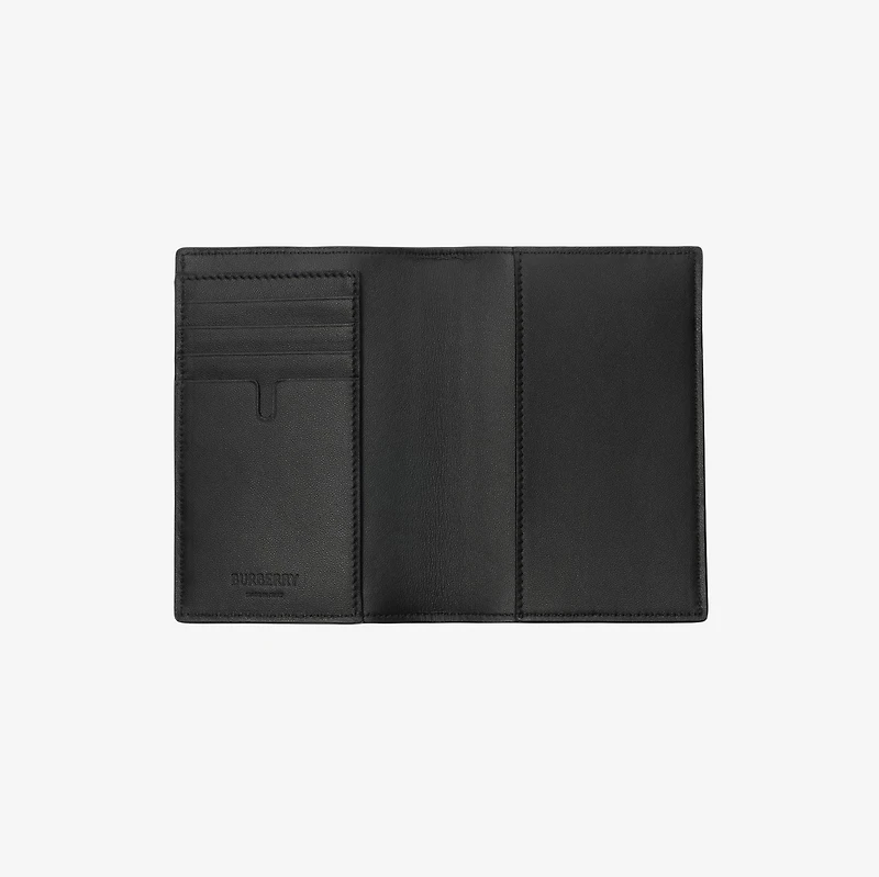 City Check Passport Holder in Navy - Men, Cotton, Technical | Burberry® Official