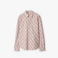 Check Cotton Shirt in Floss - Women | Burberry® Official