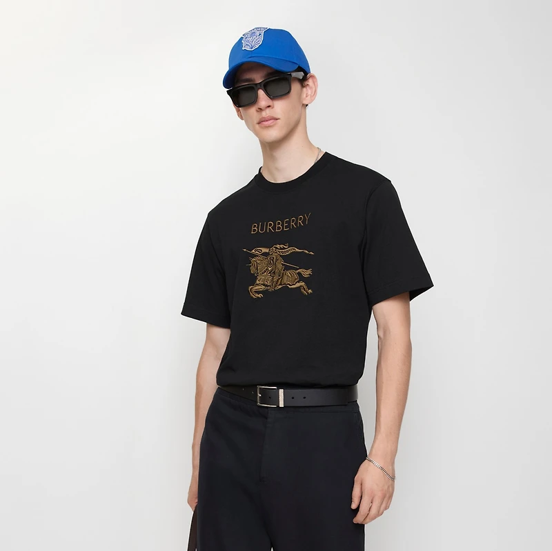 EKD Cotton T-shirt in Black - Men | Burberry® Official