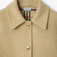 Wool Overshirt in Sand