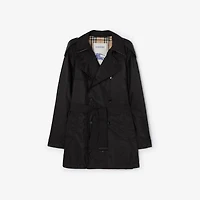 Mid-length Nylon Leadenham Trench Coat in Black - Men | Burberry® Official