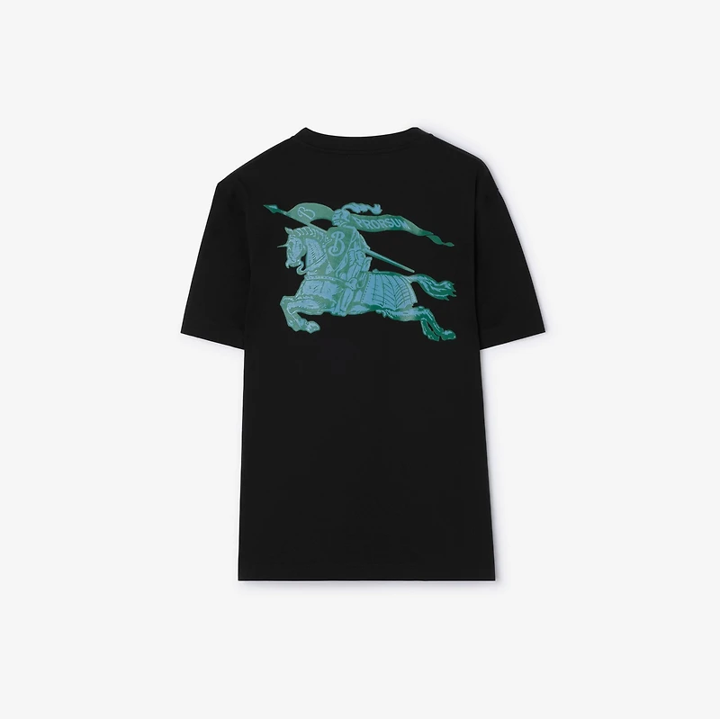 Heritage Logo Cotton T-shirt in Black - Men | Burberry® Official