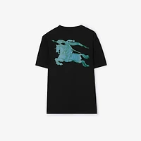Heritage Logo Cotton T-shirt in Black - Men | Burberry® Official