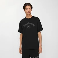 Gothic Logo Cotton T-shirt in Black - Men | Burberry® Official