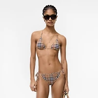 Check Bikini in Archive beige Yellow - Women, Nylon | Burberry® Official