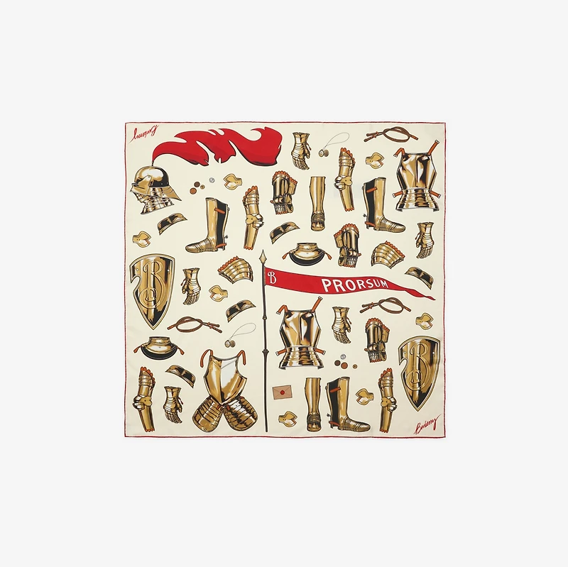 Knight Armour​ Silk Scarf in Cotton | Burberry® Official