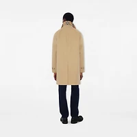 Mid-length Camden Heritage Car Coat in Honey - Men, Cotton Gabardine | Burberry® Official