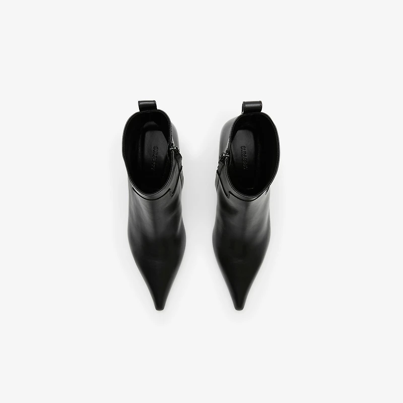 Leather Cameo Ankle Boots​ in Black - Women | Burberry® Official