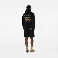 Cross Stitch EKD​ Cotton Shorts in Black - Men | Burberry® Official