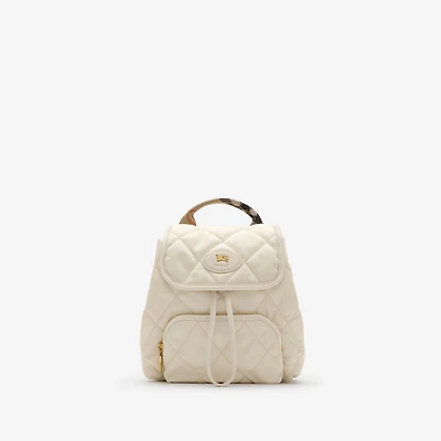 Mini Horseshoe Backpack​ in Soap beige - Women, Nylon | Burberry® Official