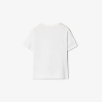 Puffer Bear Cotton T-shirt in White | Burberry® Official
