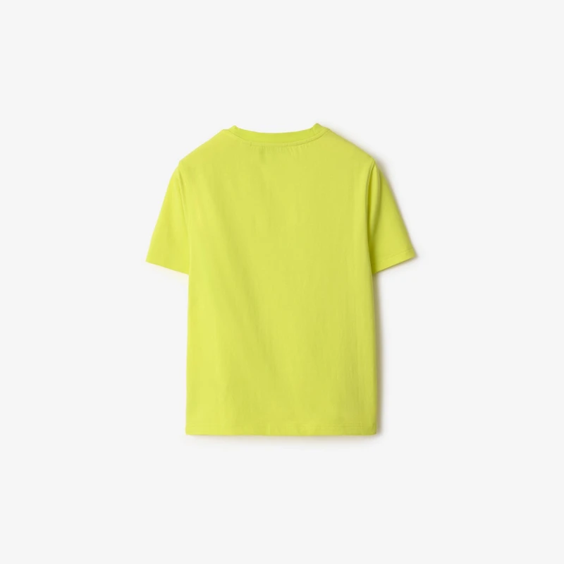 EKD Stretch Cotton T-shirt in Vivid lime | Burberry® Official