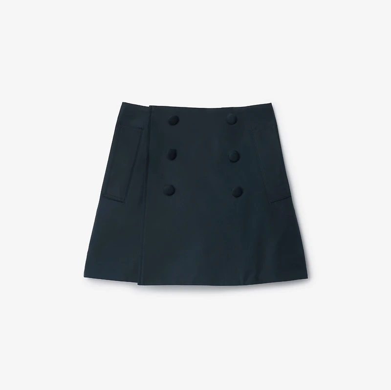Cotton Trench Skirt in Navy | Burberry® Official