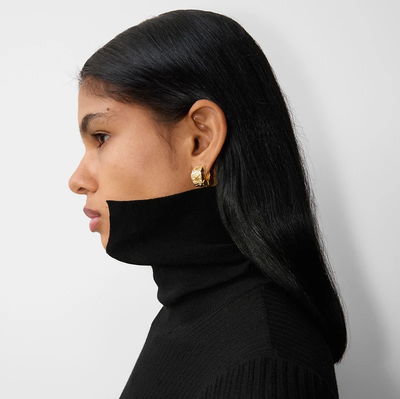 Shield Infinity Hoop Earrings in Gold/clear - Women | Burberry® Official