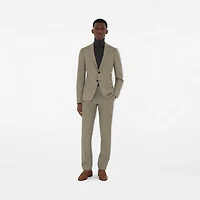 Wool Tailored Trousers in Olive drab green - Men | Burberry® Official