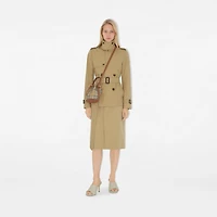 Mini Check Bucket Bag in Archive beige/briar brown - Women | Burberry® Official