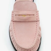 Leather Cadet Mules in Peony pink - Women | Burberry® Official