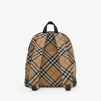 Check Backpack in Sand - Men, Nylon | Burberry® Official